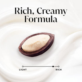 Olay cocoa butter ingredient display highlighting nourishing scent benefits