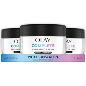 Olay front packaging showing product name and SPF 15 benefit
