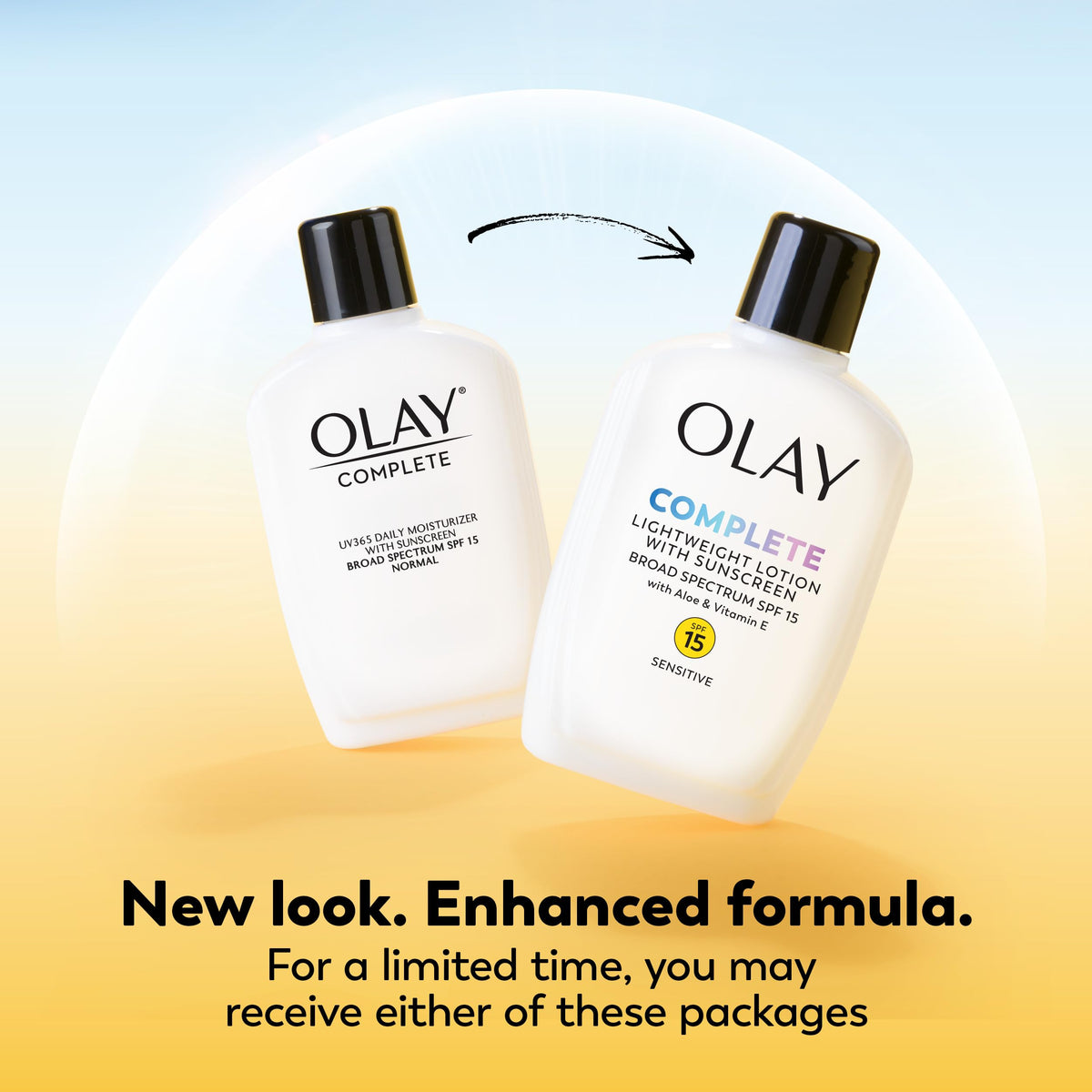 Procter & Gamble Olay cap and dispenser detail illustrating easy, clean application