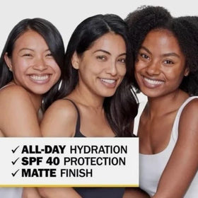 Olay Complete recyclable bottle detail emphasizing eco-friendly packaging benefit