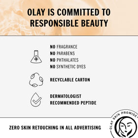 Applying Olay eye cream to under-eye area demonstrating cooling, brightening effect