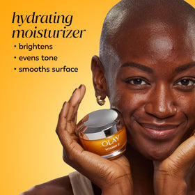 Olay close-up of silky cream texture for quick absorption benefit