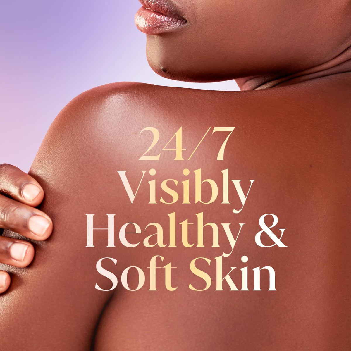 Olay creamy texture close-up, shows rich lather for soft skin