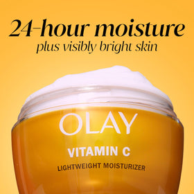 Olay cream swatch under makeup showing smooth base and non-greasy finish
