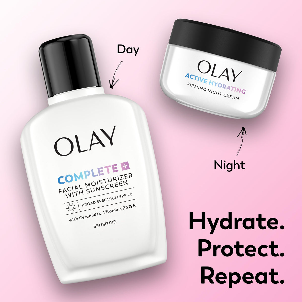 Olay jar on bedside table illustrating nighttime use and restful skincare ritual