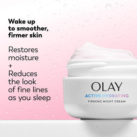 Olay cream close-up highlighting rich non-greasy formula that absorbs quickly