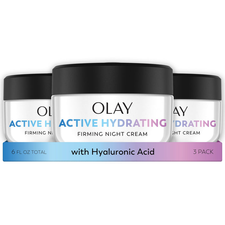 Olay front packaging showing jar and brand with clear product identity and shelf appeal