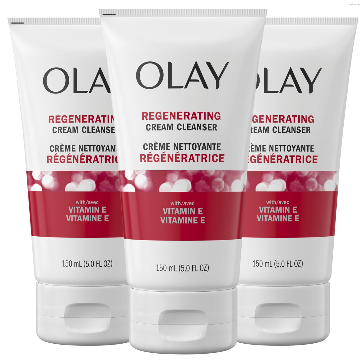 Olay front packaging showing bottle and label with clear benefit