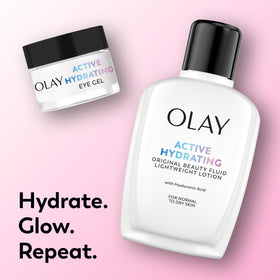 Olay product with dermatology icon to emphasize tested skin compatibility
