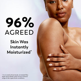 Olay ingredient display highlighting Niacinamide, AHA, vitamins for renewal