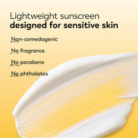 Olay label ingredients closeup showing zinc oxide and soothing agents