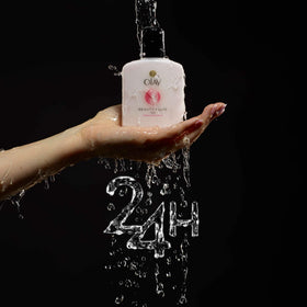 Olay on bathroom shelf in lifestyle scene suggesting daily routine ease and reliability