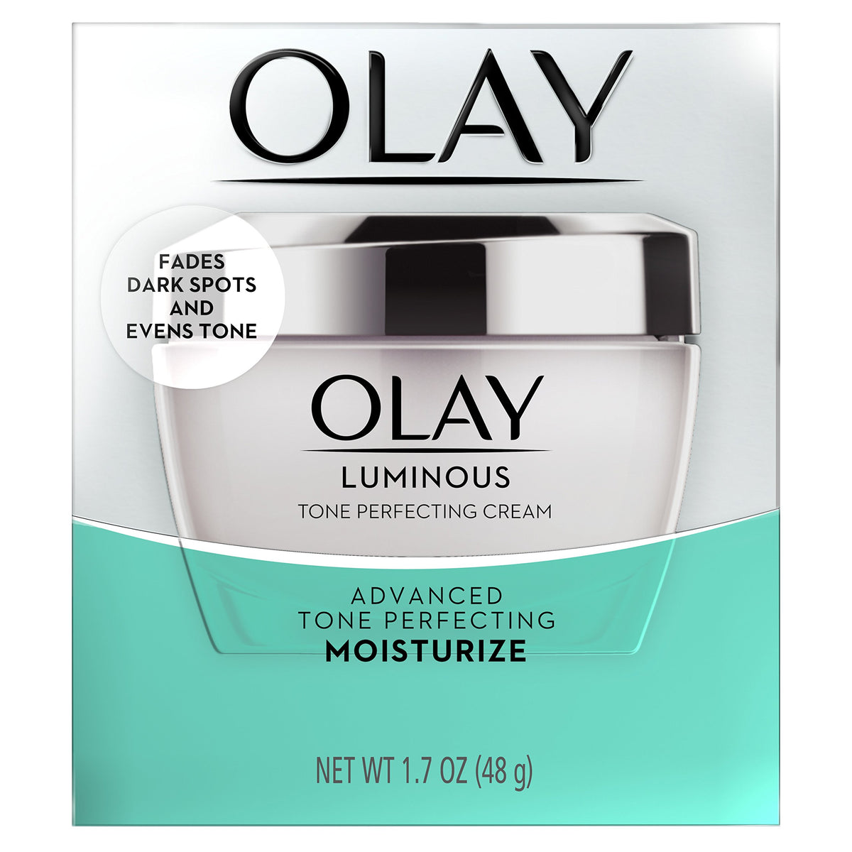 Olay closeup of pump application demonstrating easy daily use benefit