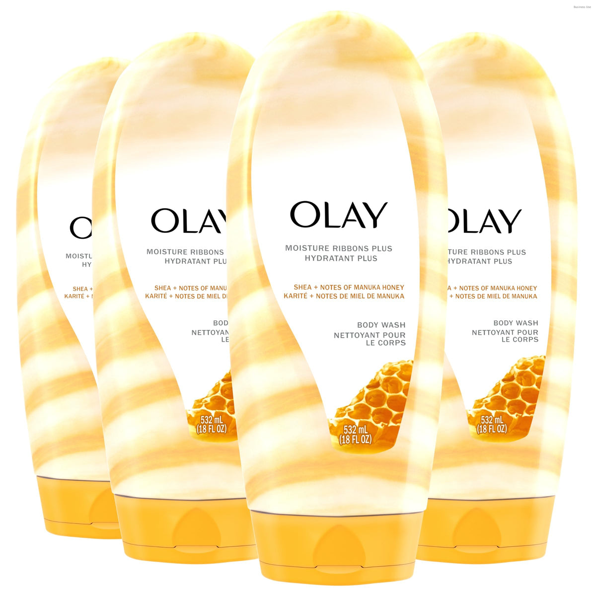 Olay front packaging showing bottle and label benefits