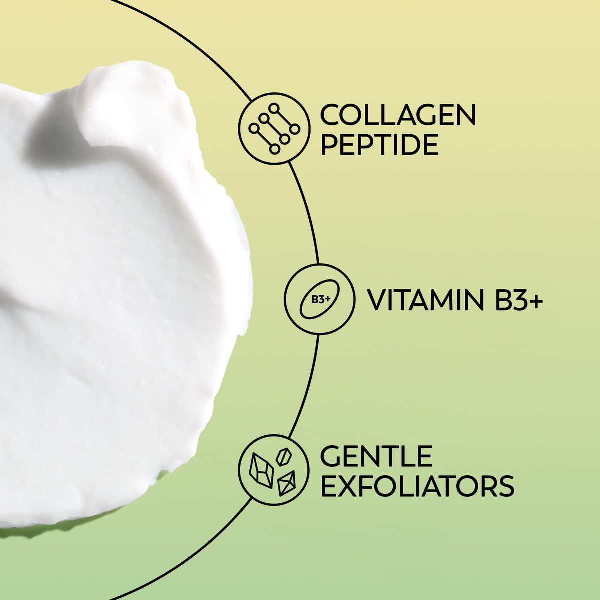 Olay moisturizer jar texture showing lightweight cream and fast absorption benefit