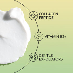 Olay moisturizer jar texture showing lightweight cream and fast absorption benefit