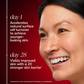 Olay moisturizer applied in morning routine demonstrating smooth layering