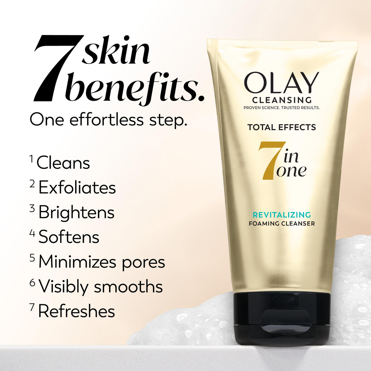 Bottle with niacinamide callout showing Olay ingredient for nourished skin