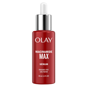 Olay front packaging showing bottle and label, clear product identity and clean design