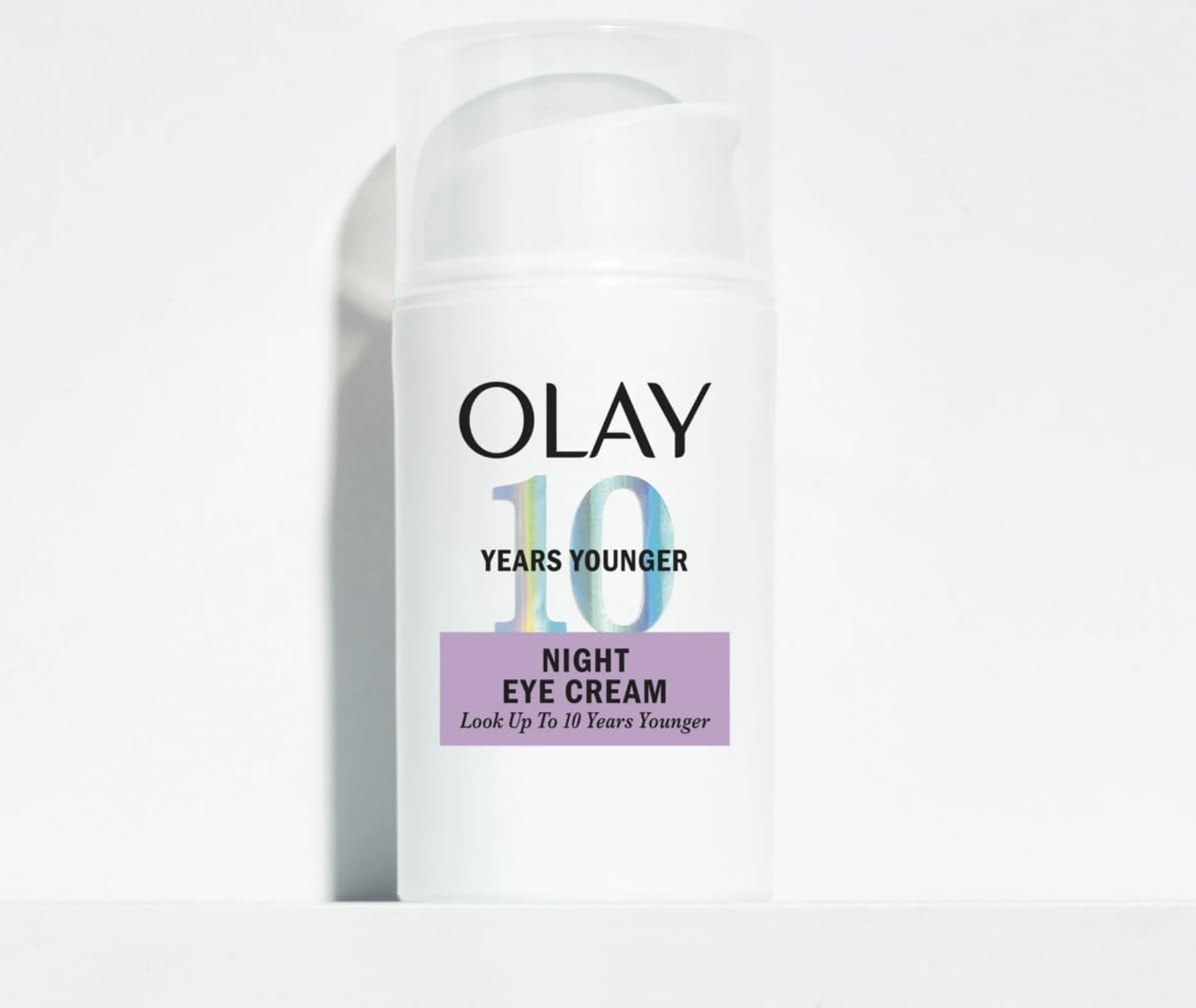 Olay night eye cream smooth creamy texture close-up demonstrating rich moisture
