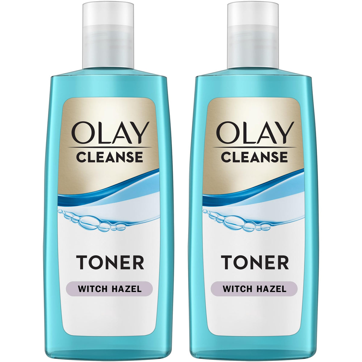 Olay front packaging showing bottle and label for easy identification and trust