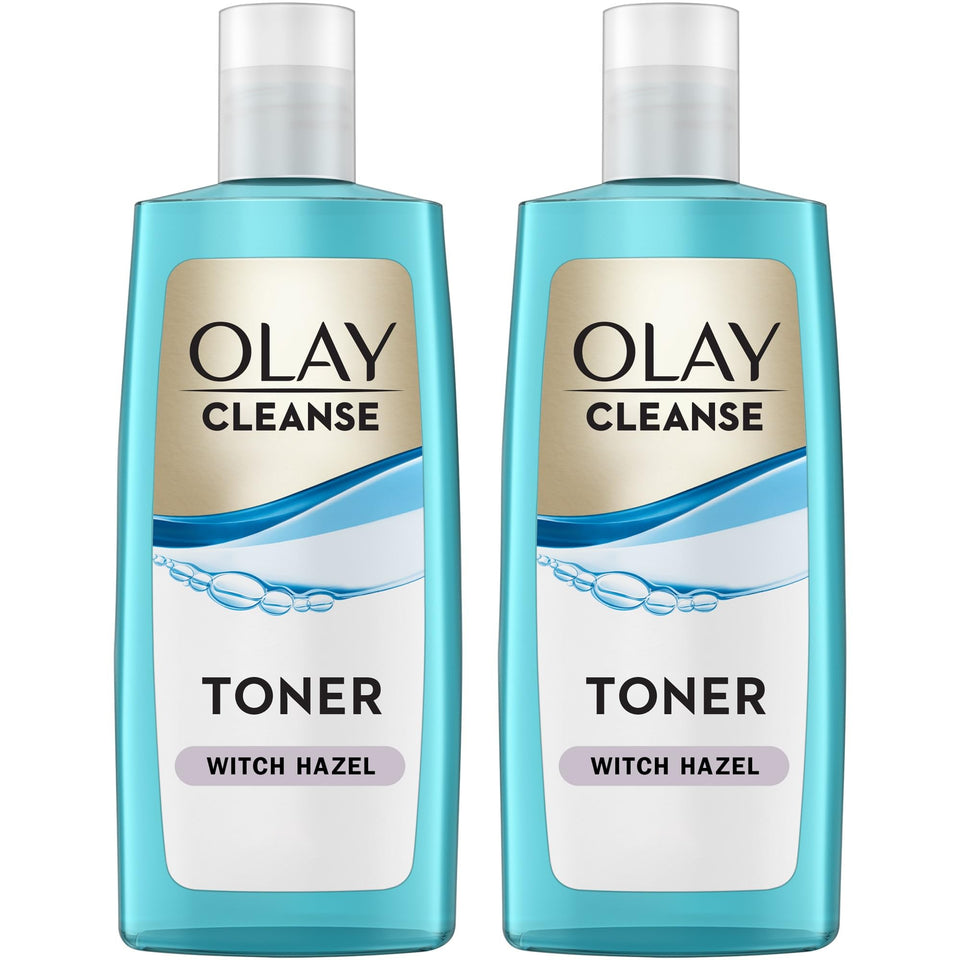 Olay front packaging showing bottle and label for easy identification and trust