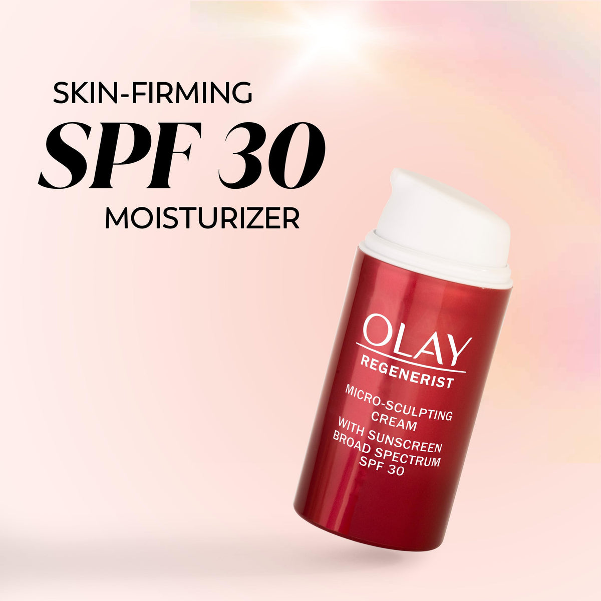 Olay open jar close-up showing cream texture for smooth hydration