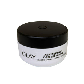 Olay jar open texture closeup showing smooth creamy consistency