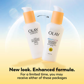 Olay texture close-up displaying smooth lotion consistency and fast absorption