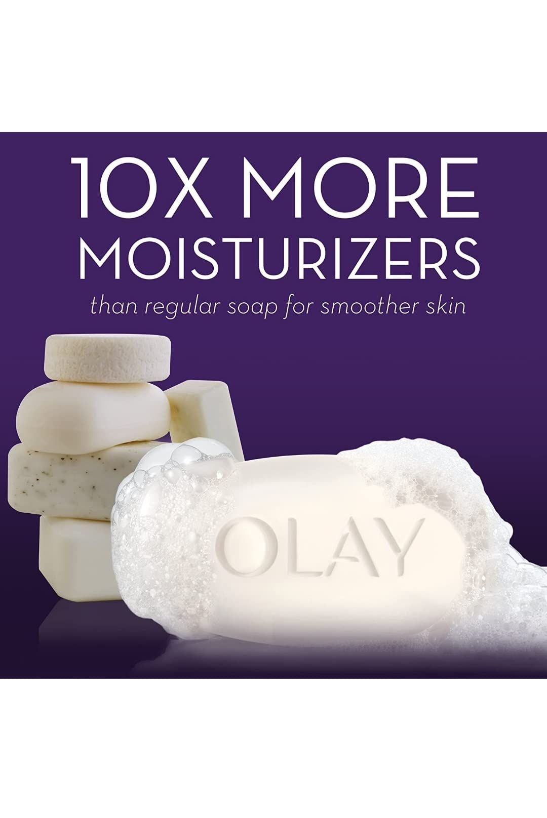 12-count Olay pack size comparison showing long-lasting value and supply