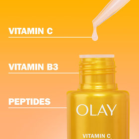 Olay pipette droplet on skin demonstrating application and immediate hydration