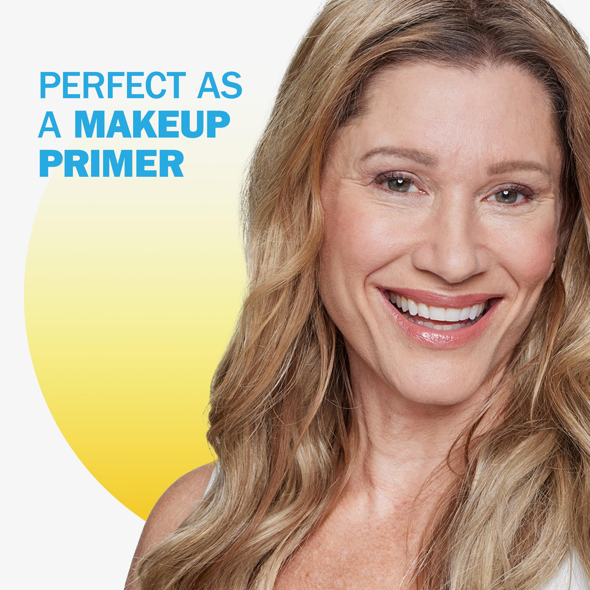 Olay under foundation application demonstrating smooth priming before makeup