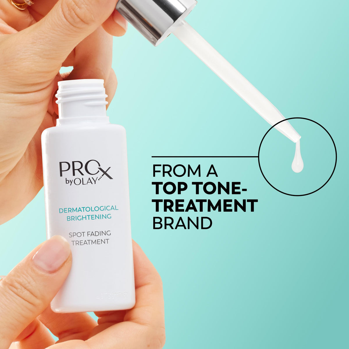 Olay Pro-X serum displayed with marine seaweed to highlight Phlorogine ingredient