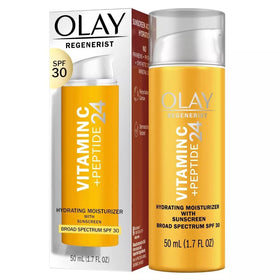 Olay pump dispense action demonstrating easy daily application and portion control