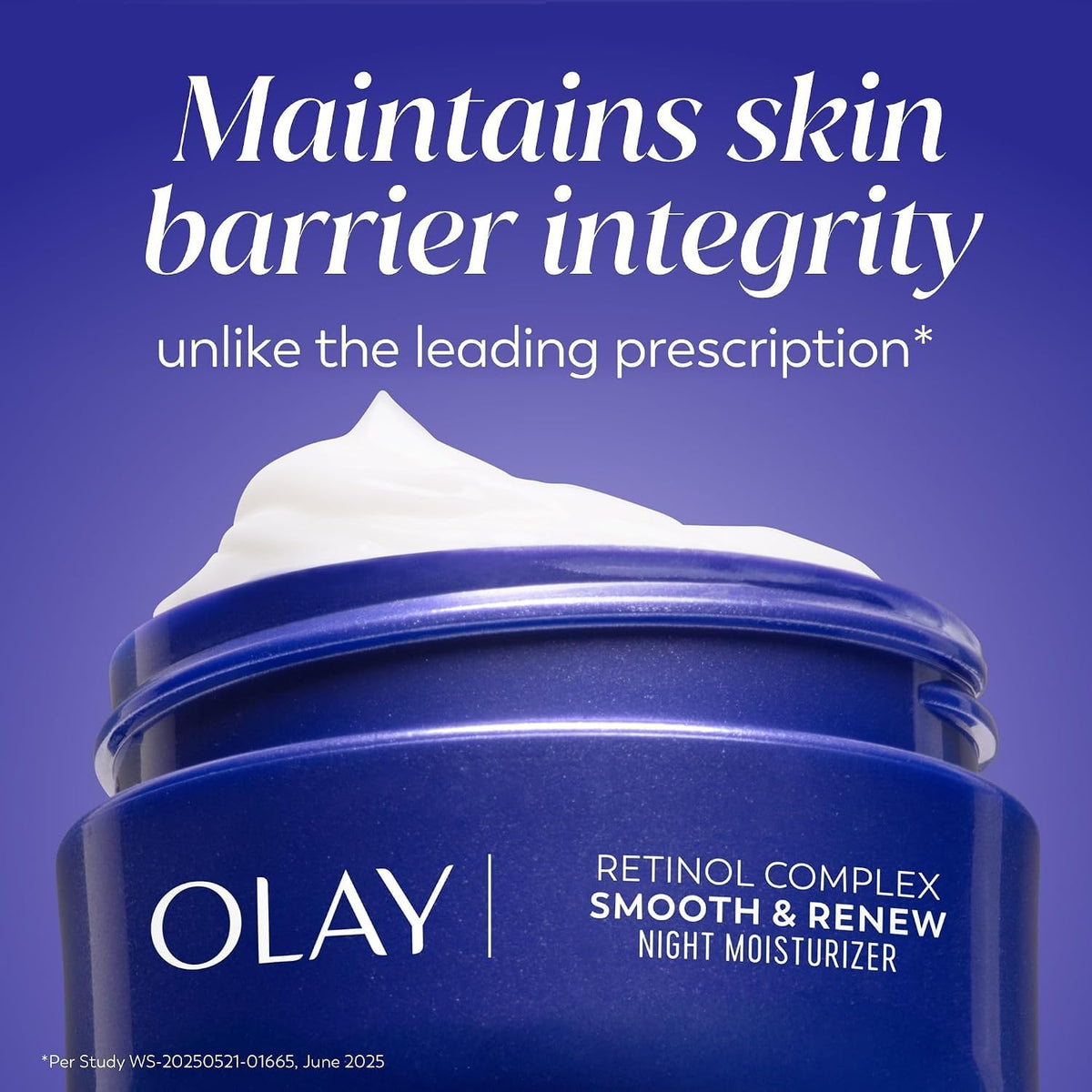 Olay applying cream to cheek showing easy spread and hydration benefit
