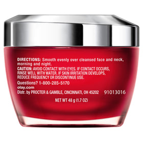 Olay Regenerist on bathroom counter in lifestyle scene signaling daily routine use