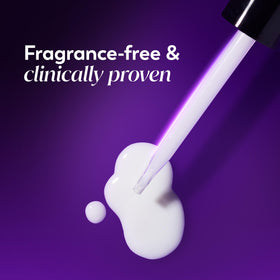 Olay illustrative before and after skin panels, showing visible wrinkle improvement