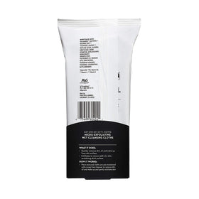 Olay cloth in hand wiping face illustrating quick cleansing convenience