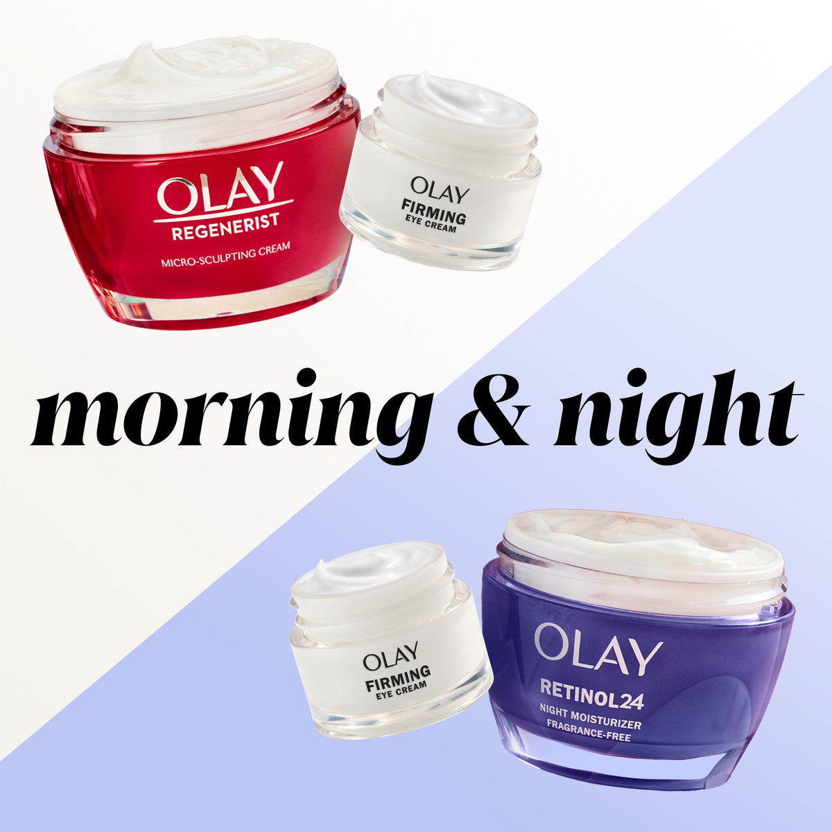 Olay jar by sink as part of a skincare routine for daily use benefit