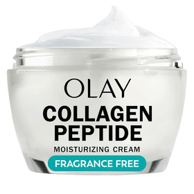 Olay Regenerist front jar showing packaging and product benefit hydration