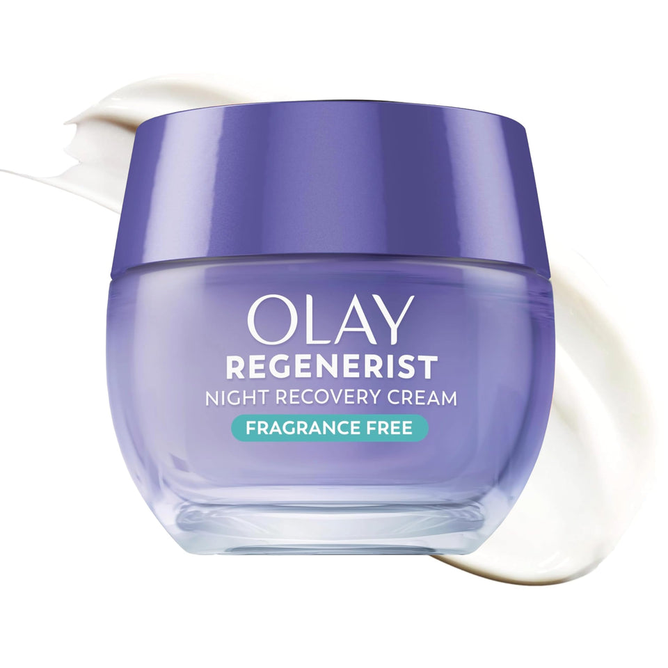 Olay jar front view showing label and size for clear product identification