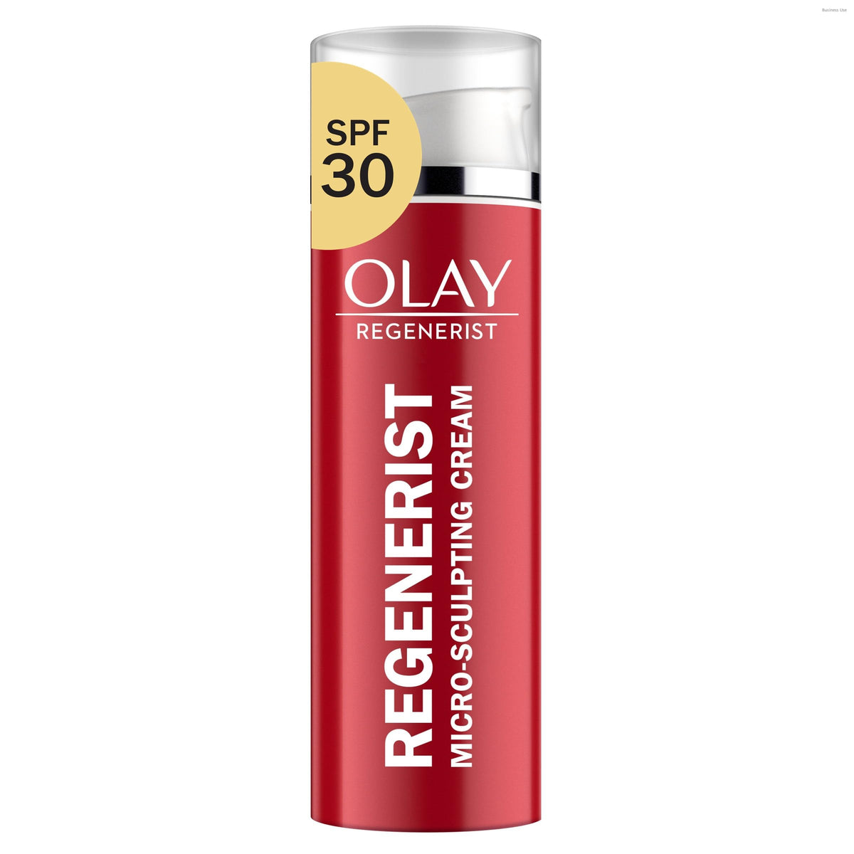 Olay Regenerist front jar shows clean packaging and easy identification benefit