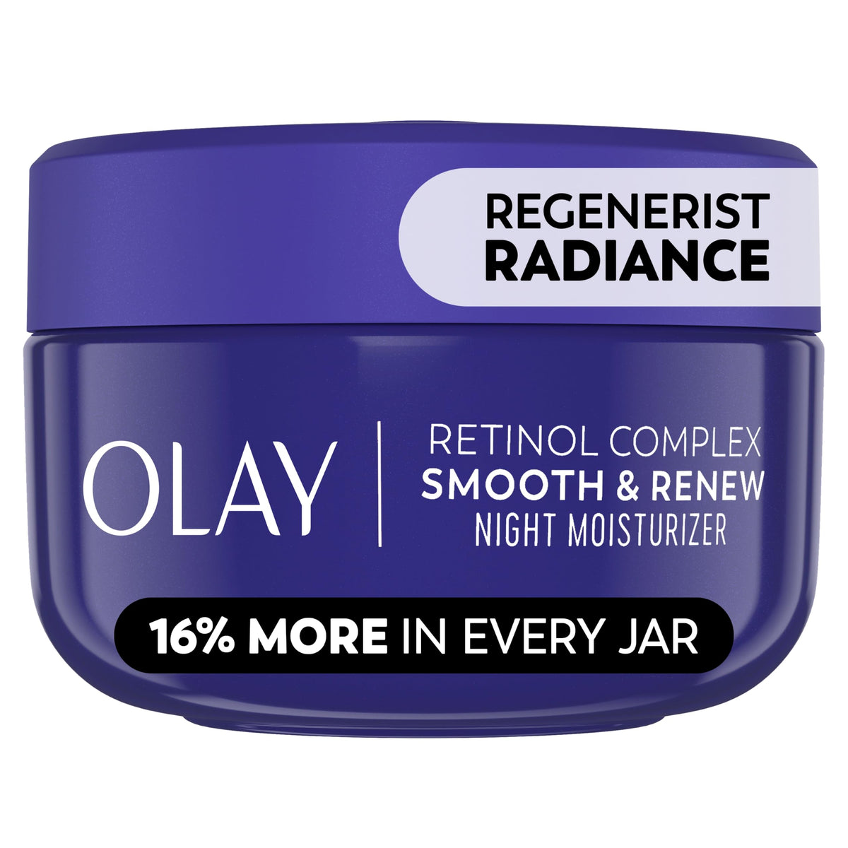 Olay front jar showing packaging and product name for shelf appeal