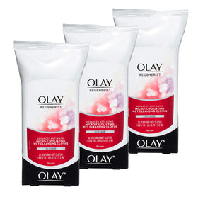 Olay front packaging showing regenerist tubs and travel-ready benefit