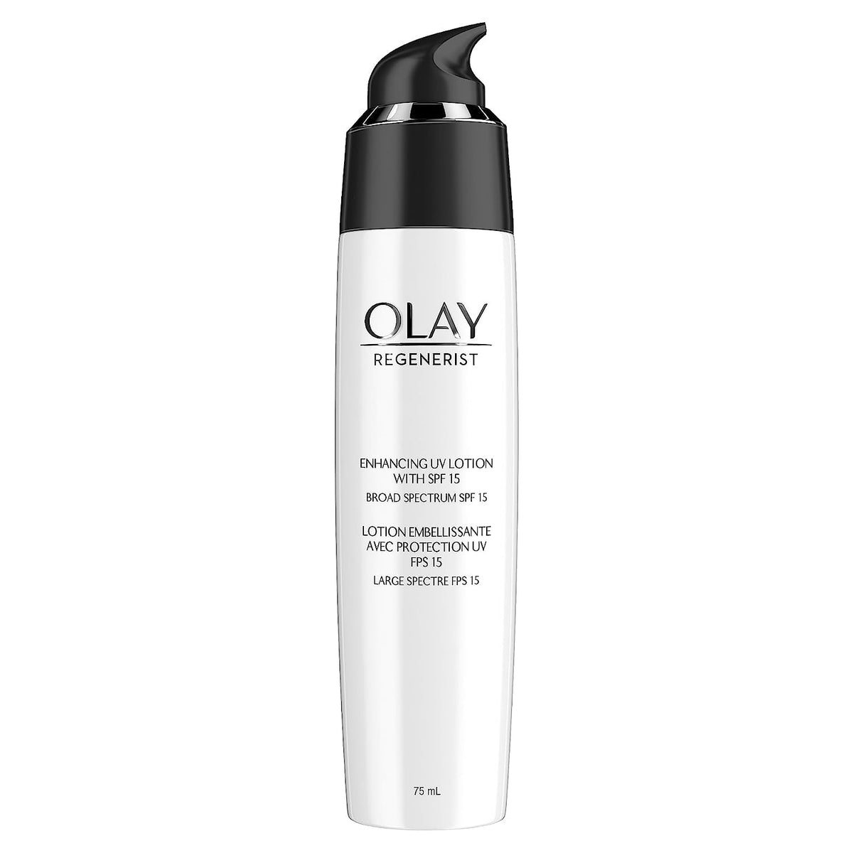 Olay front packaging showing lotion tube and SPF benefit