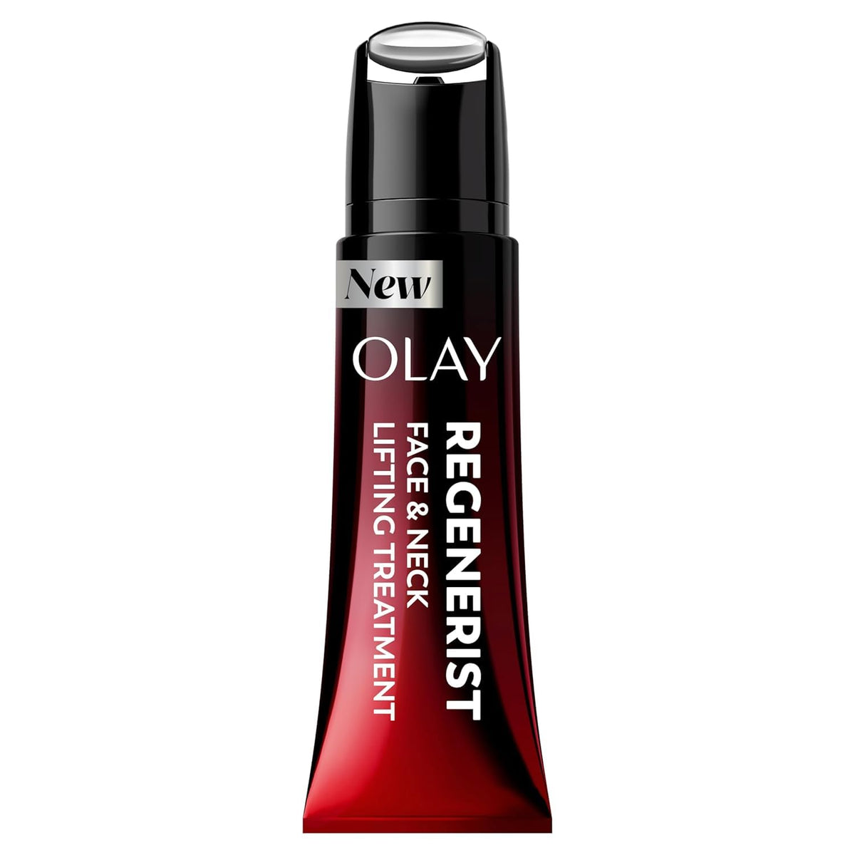 Olay front packaging showing roller and tube for easy targeted firming