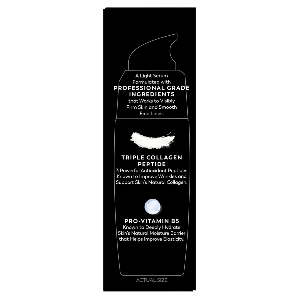 Olay ingredient label showing Amino-Peptide Complex II for anti-aging support