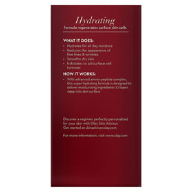 Olay Regenerist peptide complex graphic emphasizing deep delivery