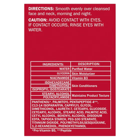 Olay Regenerist ingredients graphic with collagen peptide and Vitamin B3+ benefits