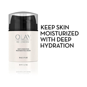 Olay Regenerist label close-up showing formula benefits and details